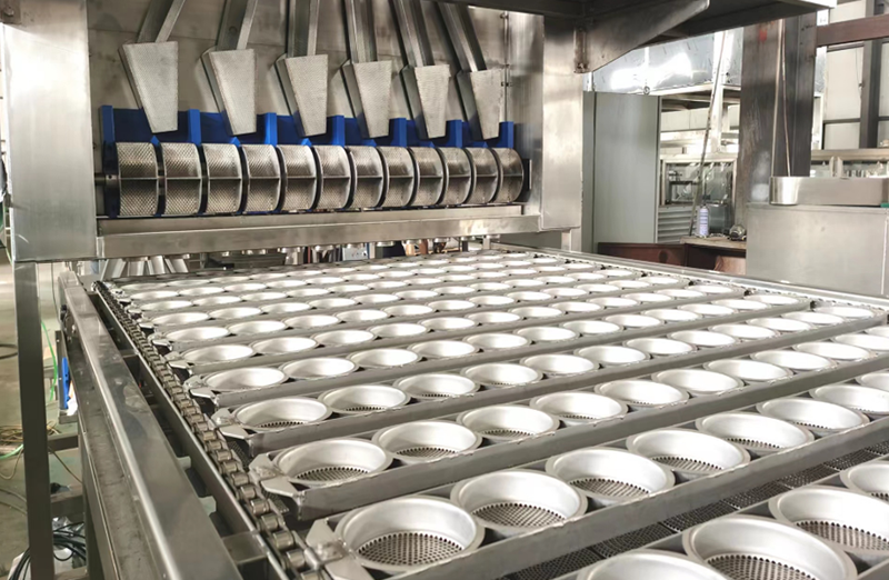 Stekt instant rund nudler produksjonslinje